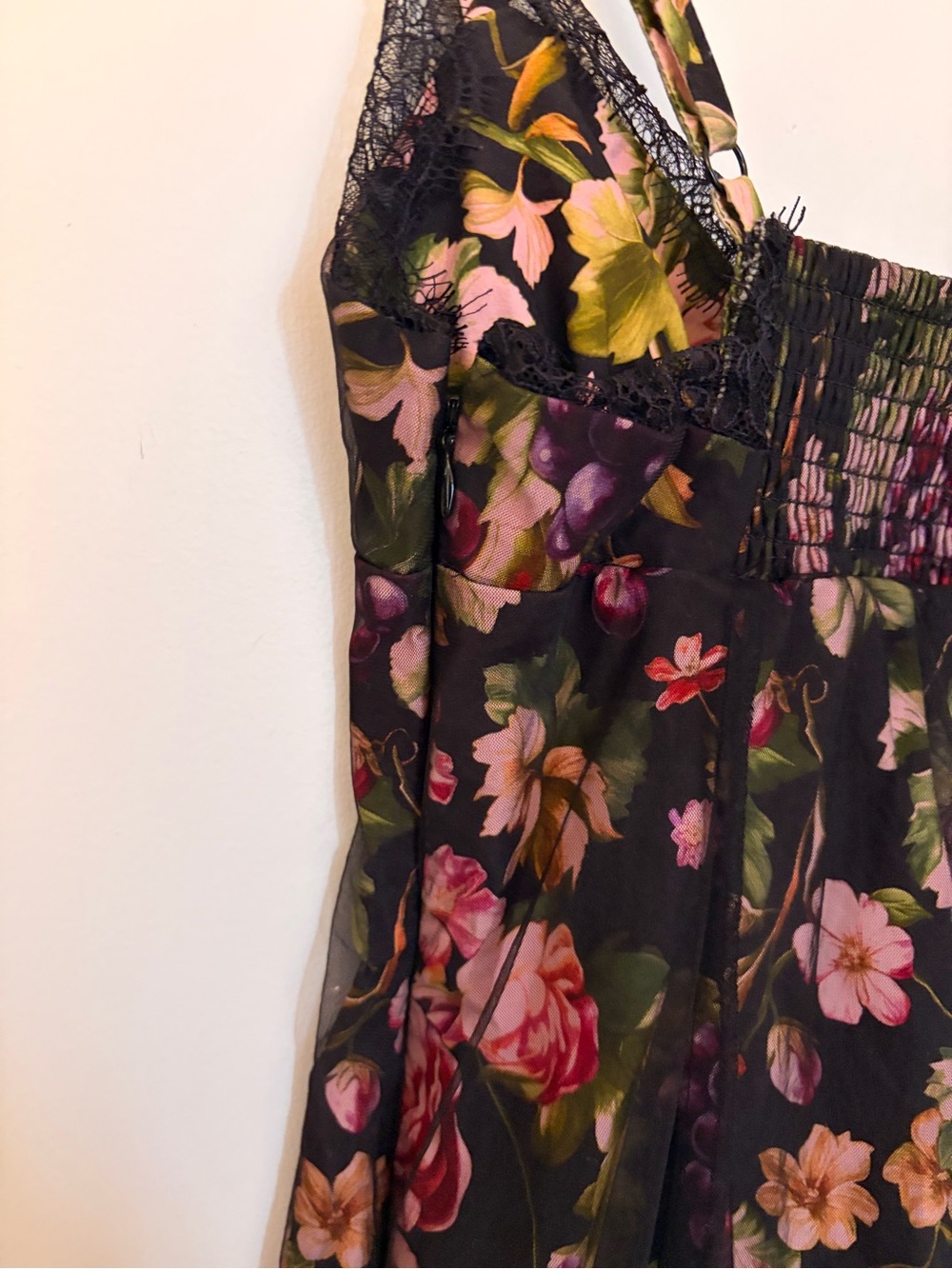 Anthropologie Maeve Floral Fruit Mesh Slip Dress - XXS - Picture 16 of 16